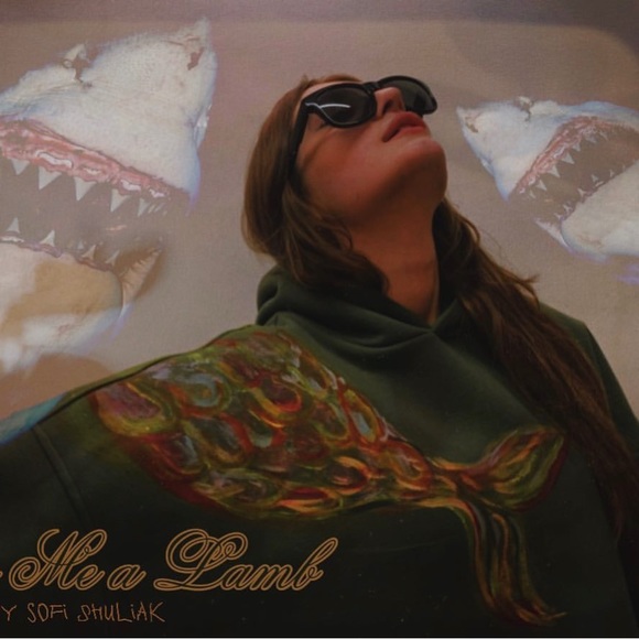 Customized one size, oversized hoodie “Daydreaming in the middle of the ocean” - Picture 4 of 7